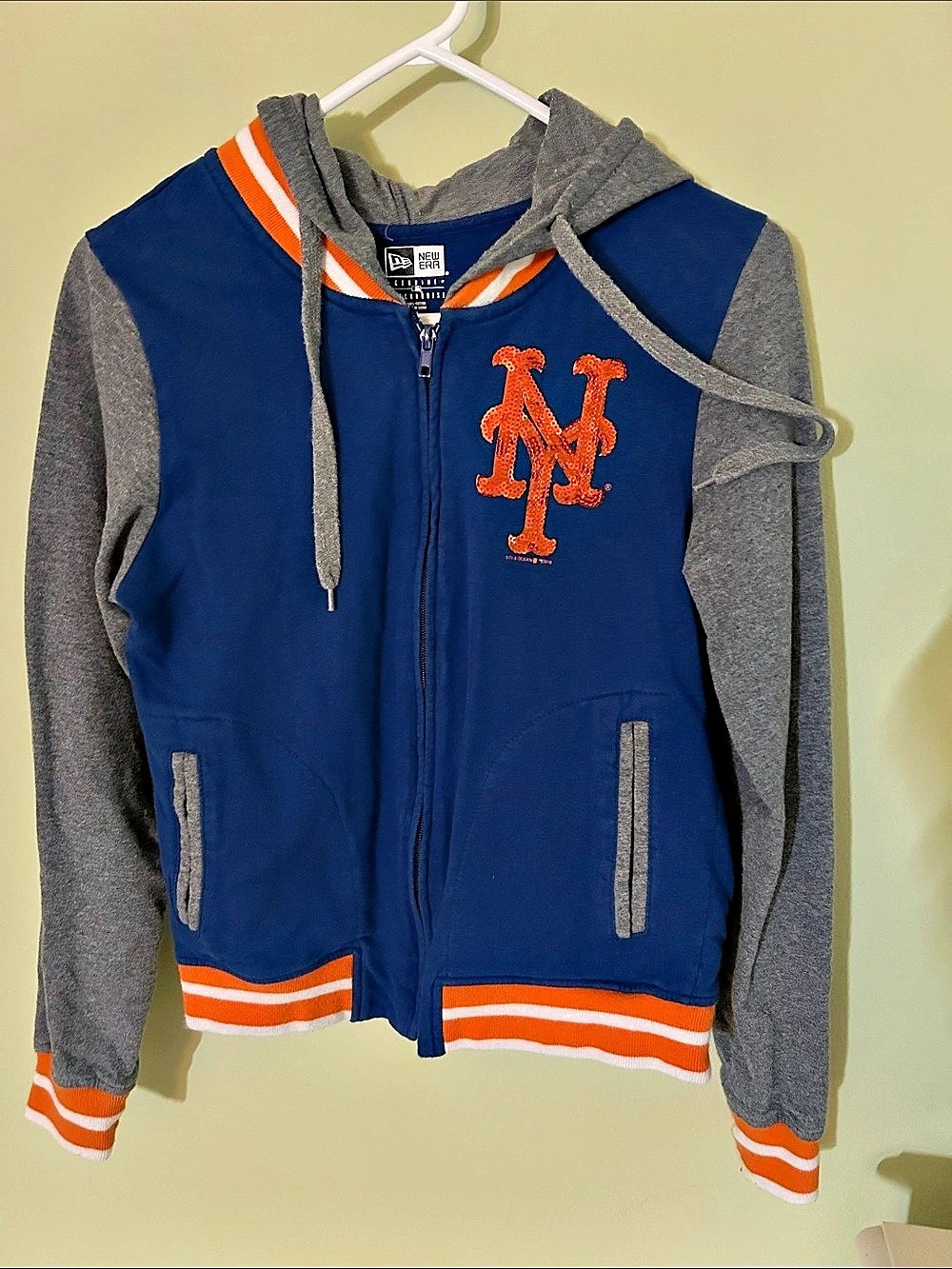 New Era New York Mets Color Block Varsity Jacket, XS - next year is our year!